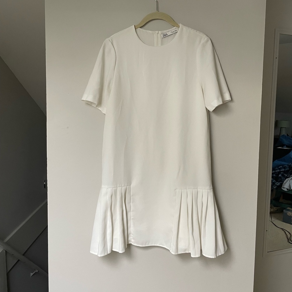 Zara Pleated Shift Dress